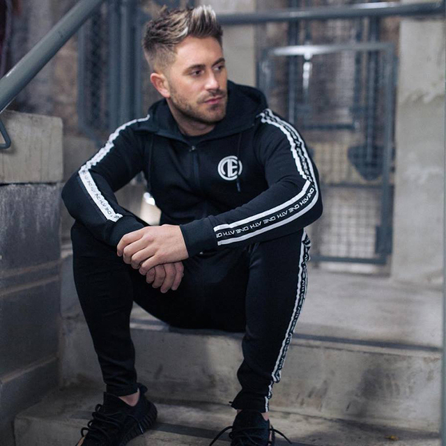 Sport pants mens pockets ¾